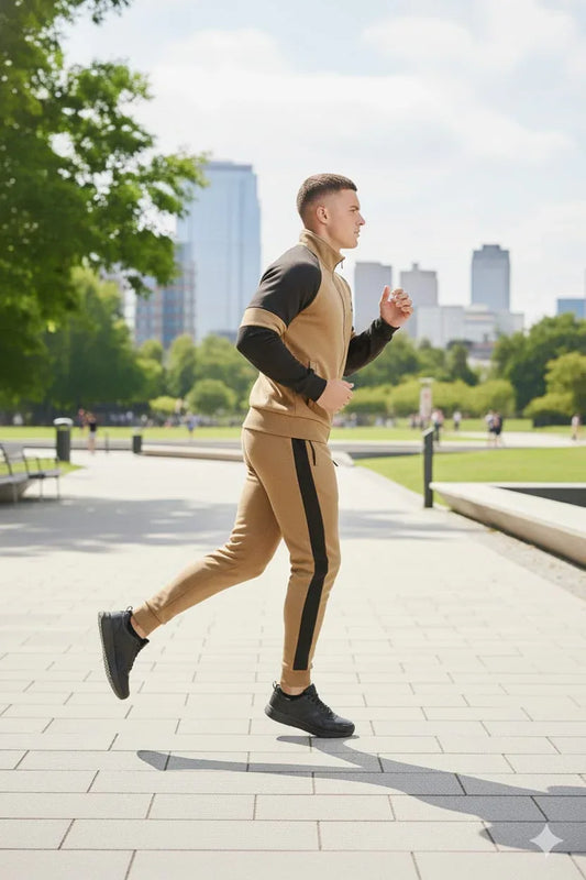 Sticherz Beige Tracksuit – Micro Fleece Hot & Warm - Sticherz