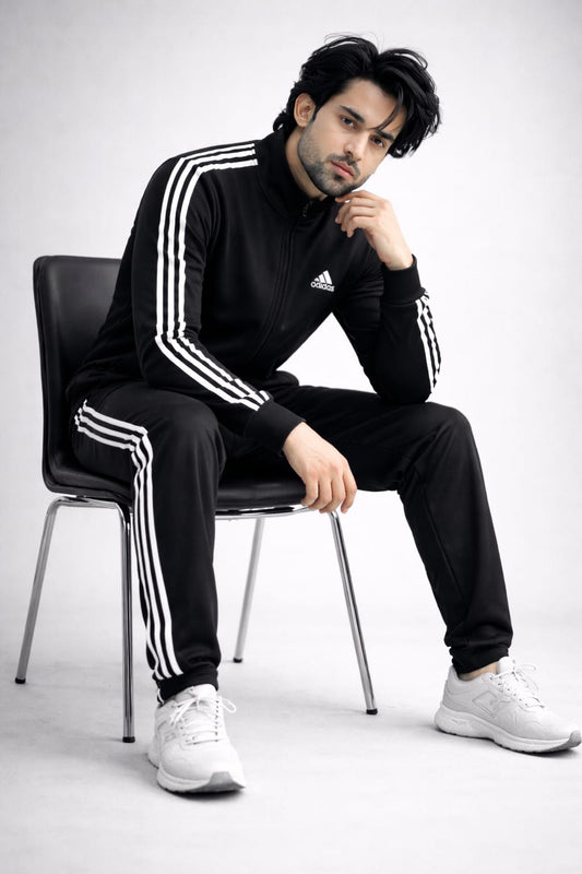 Adidas Black Tracksuit – Micro Fleece Hot & Warm