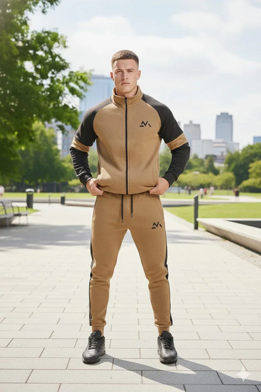 Sticherz Beige Tracksuit – Micro Fleece Hot & Warm - Sticherz