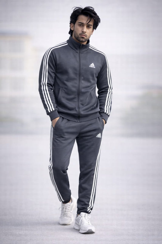 Adidas Grey Tracksuit – Micro Fleece Hot & Warm