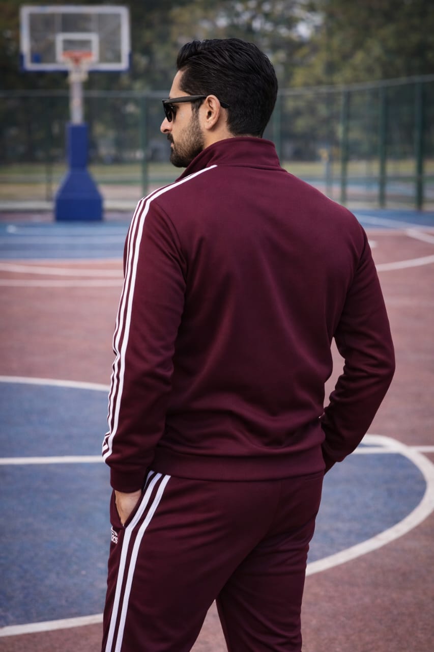 Adidas Maroon Tracksuit – Micro Fleece Hot & Warm