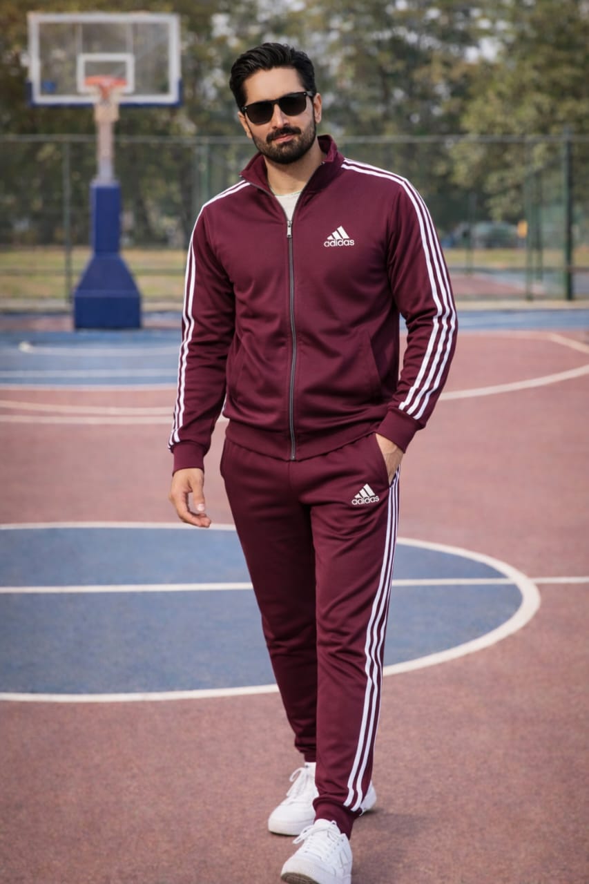 Adidas Maroon Tracksuit – Micro Fleece Hot & Warm