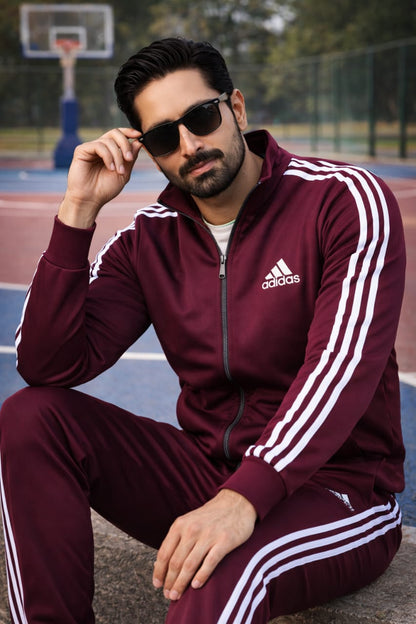 Adidas Maroon Tracksuit – Micro Fleece Hot & Warm