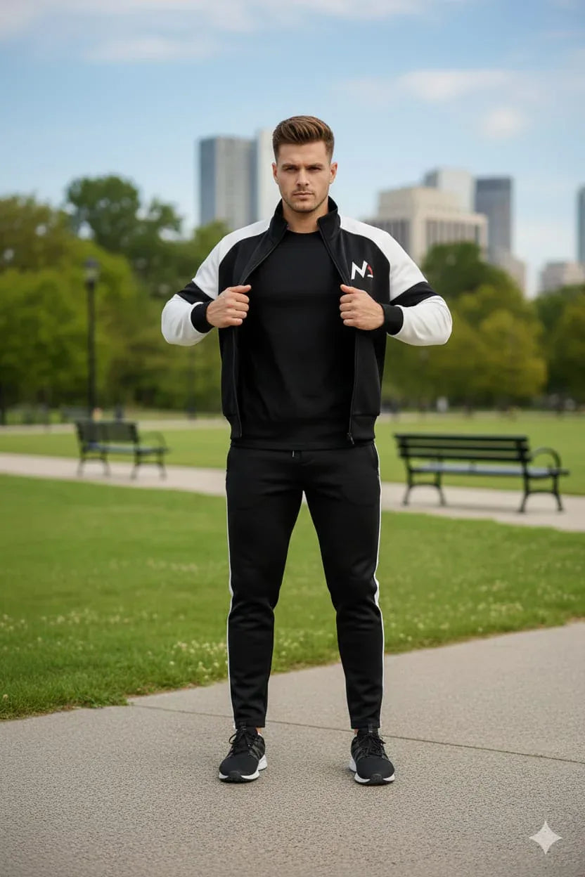 Sticherz Black Tracksuit – Hot & Warm Winter Wear - Sticherz